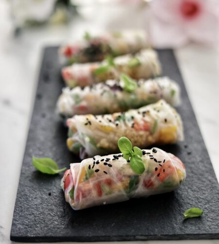 „Spring Rolls” – Pachetele de primavara cu quinoa si legume „Spring Rolls” – Pachetele de primavara cu quinoa si legume