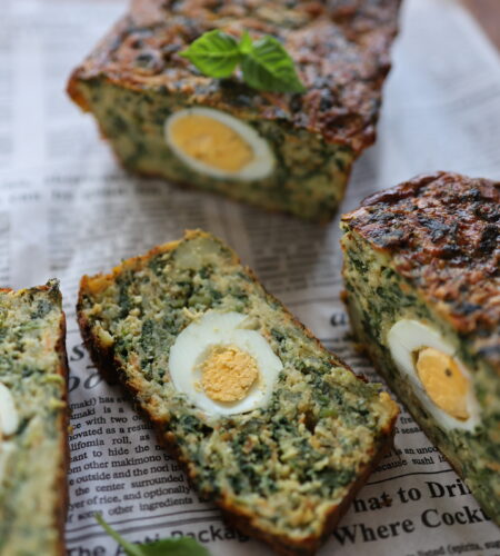 Drob Vegetarian – cu spanac, ciuperci si ou